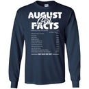 August Girls T-Shirt Funny August Facts Girl Sayings Funny Sarcasm Birthday Girls Shirts CustomCat