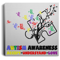 Autism Awareness Canvas - Accept Understand Love Canvas Wall Art Decor