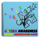 Autism Awareness Canvas - Accept Understand Love Canvas Wall Art Decor