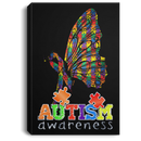 Autism Awareness Canvas - Autism Awareness Butterfly Canvas Wall Art Decor