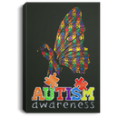Autism Awareness Canvas - Autism Awareness Butterfly Canvas Wall Art Decor