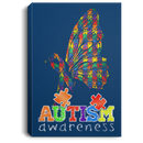 Autism Awareness Canvas - Autism Awareness Butterfly Canvas Wall Art Decor