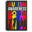 Autism Awareness Canvas - Autism Awareness Month Canvas Wall Art Decor