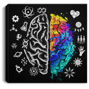 Autism Awareness Brain Science Puzzles Canvas