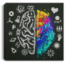 Autism Awareness Brain Science Puzzles Canvas