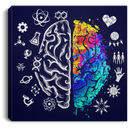 Autism Awareness Brain Science Puzzles Canvas