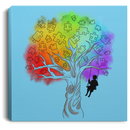 Autism Awareness Canvas - Tree Awareness is Growing Puzzle Piece Canvas