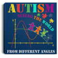 Autism Awareness Canvas - Autism Seeing The World From A Different Angle Canvas Wall Art Decor