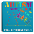 Autism Awareness Canvas - Autism Seeing The World From A Different Angle Canvas Wall Art Decor