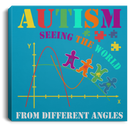 Autism Awareness Canvas - Autism Seeing The World From A Different Angle Canvas Wall Art Decor