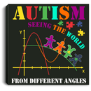 Autism Awareness Canvas - Autism Seeing The World From A Different Angle Canvas Wall Art Decor