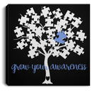 Autism Awareness Canvas - Grow Your Awareness Canvas Wall Art Decor