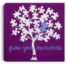 Autism Awareness Canvas - Grow Your Awareness Canvas Wall Art Decor