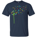 Autism Awareness Puzzle Piece Flower T Shirt CustomCat