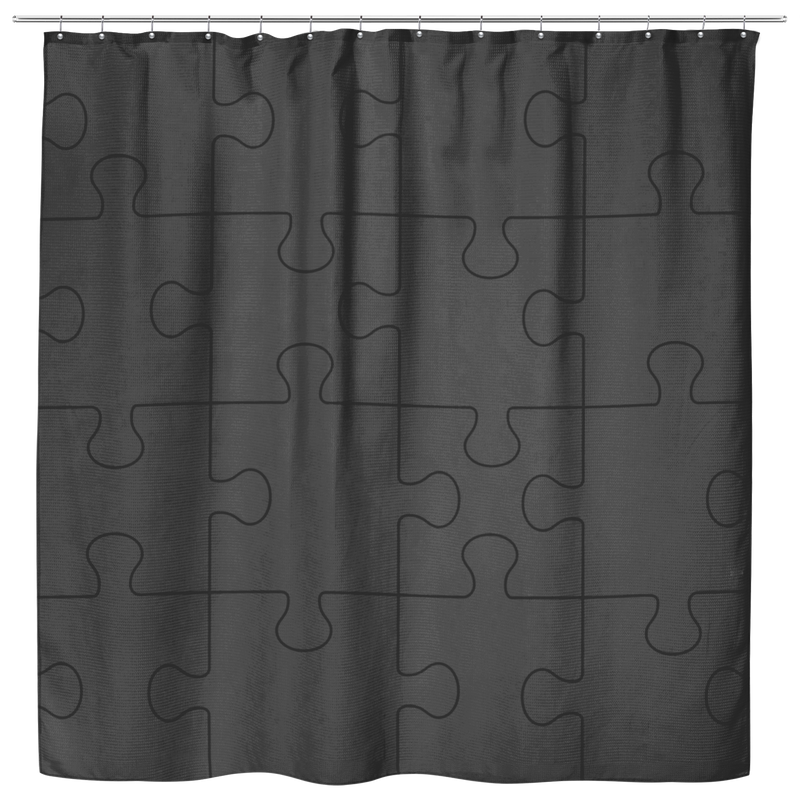 Autism Shower Curtains Puzzle Pieces For Bathroom Decor
