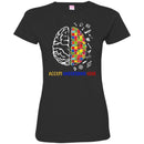 Autism T-Shirt Accept Understand Love Brain Puzzle Piece Awareness Day Gift Tee Shirts CustomCat