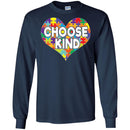 Autism T-Shirt Autism Awareness Choose Kind Heart Puzzle Piece Shirts CustomCat