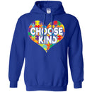 Autism T-Shirt Autism Awareness Choose Kind Heart Puzzle Piece Shirts CustomCat