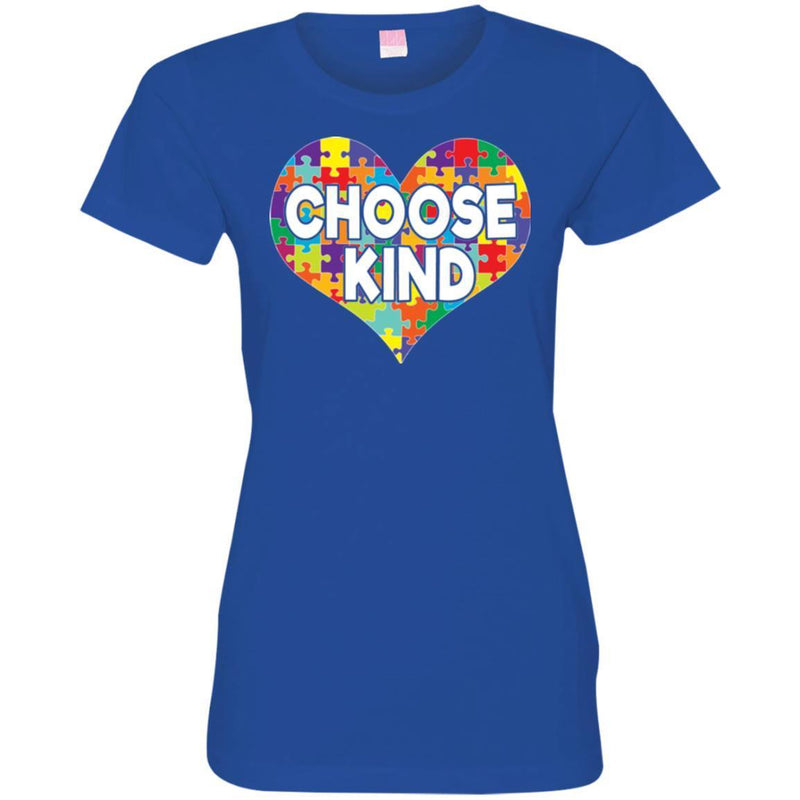 Autism T-Shirt Autism Awareness Choose Kind Heart Puzzle Piece Shirts CustomCat