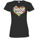 Autism T-Shirt Autism Awareness Choose Kind Heart Puzzle Piece Shirts CustomCat