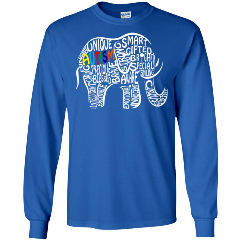 Autism T-Shirt Autism Awareness Elephant Shirts CustomCat