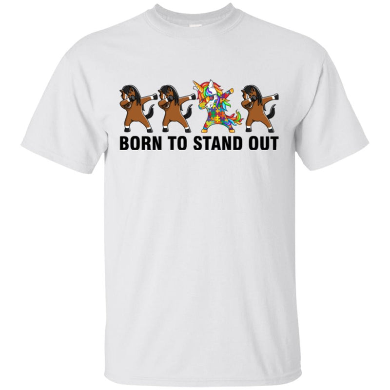 Autism T-Shirt Autism Awareness Horse Dabbing Shirts CustomCat