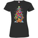 Autism T-Shirt Autism Awareness Puzzle Piece Christmas Tree Puzzle Piece T Shirts CustomCat