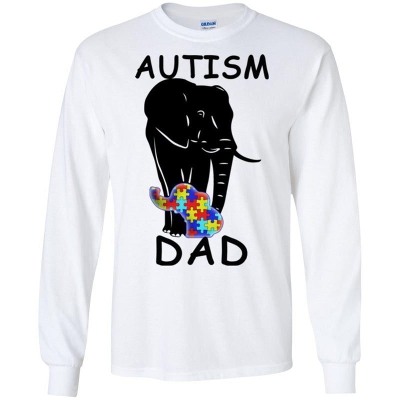 Autism T-Shirt Autism Elephant Tee shirt-Autism Dad Shirts CustomCat