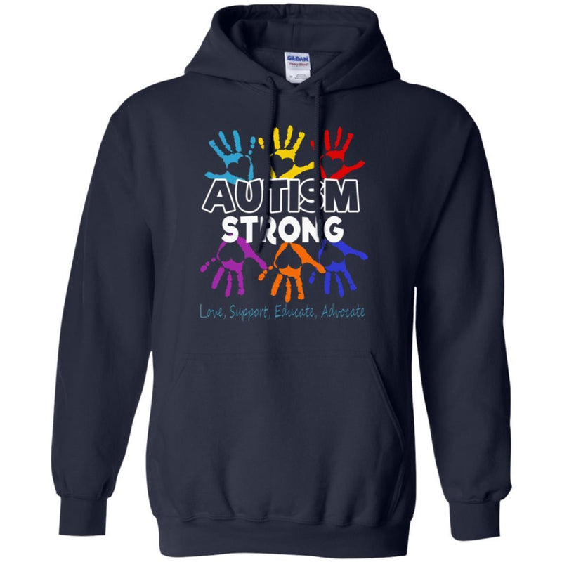 Autism T-Shirt Autism Strong Love Support Educate Advocate Shirts CustomCat