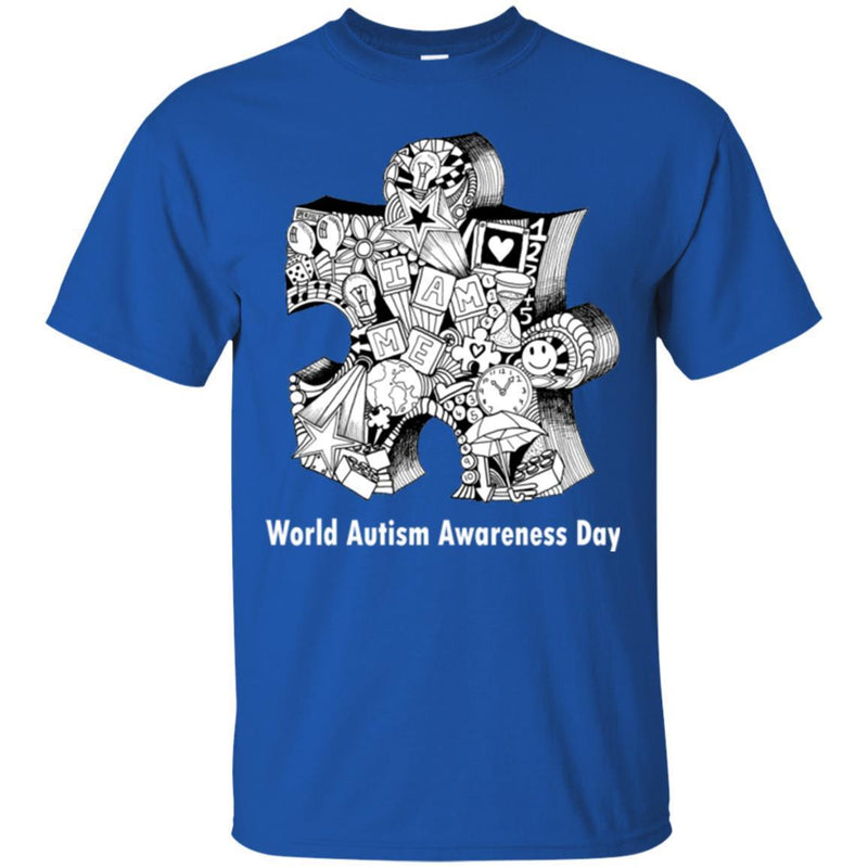 Autism T-Shirt I Am Me World Autism Funny Gift Awareness Day 2 April Puzzle Graphic Tee Shirt CustomCat