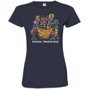 Autism T-Shirt It's Ok To Be Different Autism Awareness Paint People Puzzle Piece T Shirts CustomCat