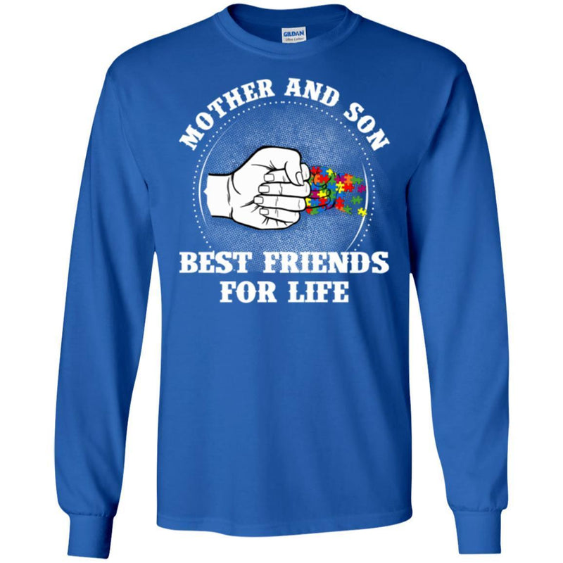 Autism T-Shirt Mother And Son Best Friends For Life Awareness Day Gift Tee Shirts CustomCat
