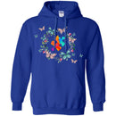 Autism T-Shirt The Pieces Fit Flowers Butterfly Autism Awareness Gift Tees Shirts CustomCat