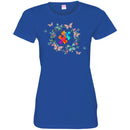 Autism T-Shirt The Pieces Fit Flowers Butterfly Autism Awareness Gift Tees Shirts CustomCat