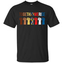Autism T-Shirt Together We Rise Hand Awareness Day Gift Tee Shirts CustomCat