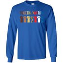 Autism T-Shirt Together We Rise Hand Awareness Day Gift Tee Shirts CustomCat