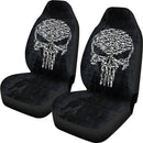 Awesome Skull Gun Car Seat Cover (Set Of 2)
