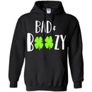 Bad And Boozy Shamrocks Funny Gifts Patrick's Day Irish T-Shirt CustomCat