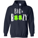 Bad And Boozy Shamrocks Funny Gifts Patrick's Day Irish T-Shirt CustomCat