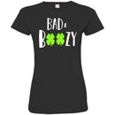 Bad And Boozy Shamrocks Funny Gifts Patrick's Day Irish T-Shirt CustomCat