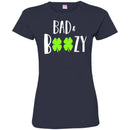 Bad And Boozy Shamrocks Funny Gifts Patrick's Day Irish T-Shirt CustomCat
