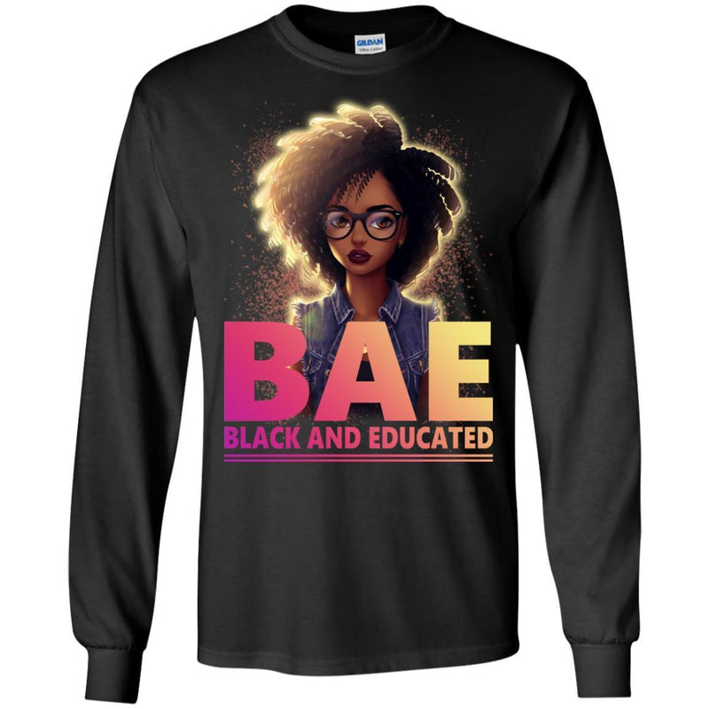 BAE T Shirts BAE Black And Educated Black History Month T-Shirt for Women Africa Pride Shirts CustomCat