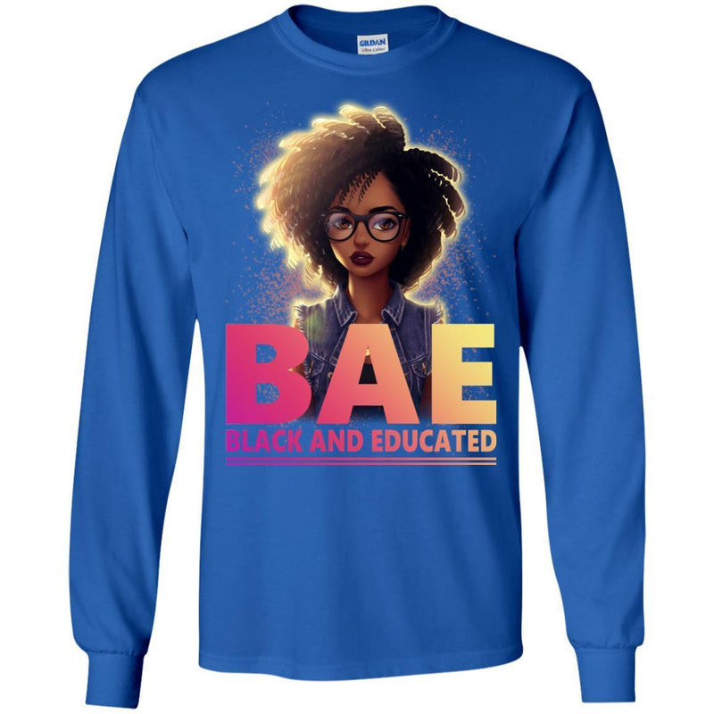 BAE T Shirts BAE Black And Educated Black History Month T-Shirt for Women Africa Pride Shirts CustomCat