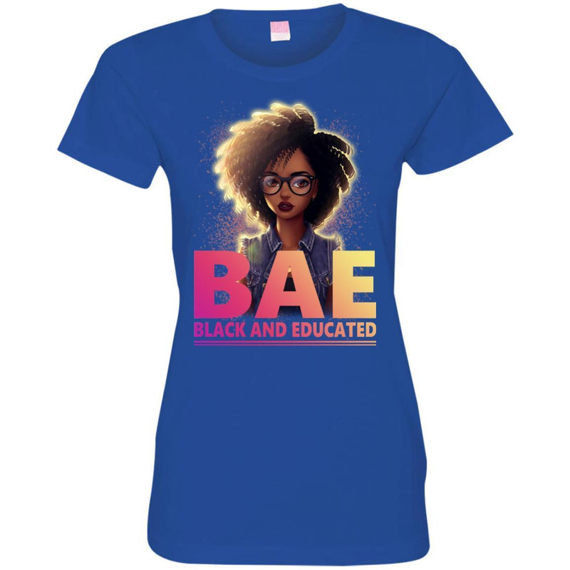 BAE T Shirts BAE Black And Educated Black History Month T-Shirt for Women Africa Pride Shirts CustomCat