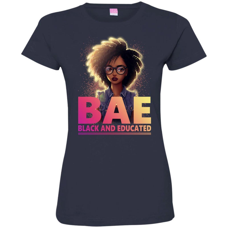 BAE T Shirts BAE Black And Educated Black History Month T-Shirt for Women Africa Pride Shirts CustomCat