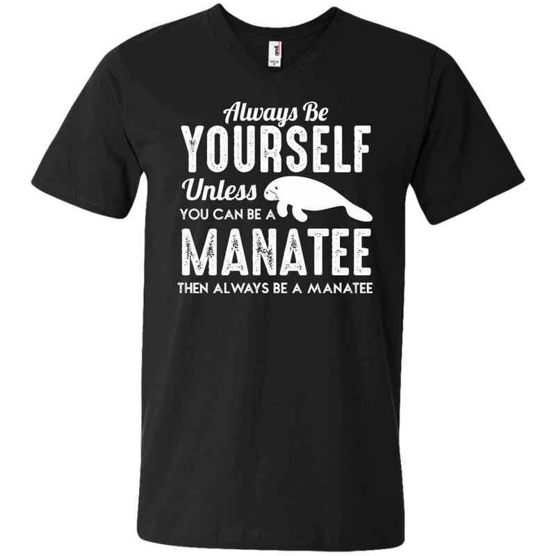 Be Manatee Mermaid T-shirt CustomCat