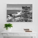 Beach Mountain Range Multi Names Premium Canvas Crossroads Personalized Canvas Wall Art Black And White, Family Street Sign Family Name Art Family - CANLA75 - CustomCat