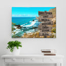 Beach Mountain Range Multi Names Premium Canvas Crossroads Personalized Canvas Wall Art - Family Street Sign Family Name Art Canvas For Home Family - CANLA75 - CustomCat
