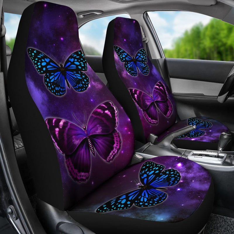 Butterfly Print Car Seat Covers, Universal Fit Car Seat Covers For