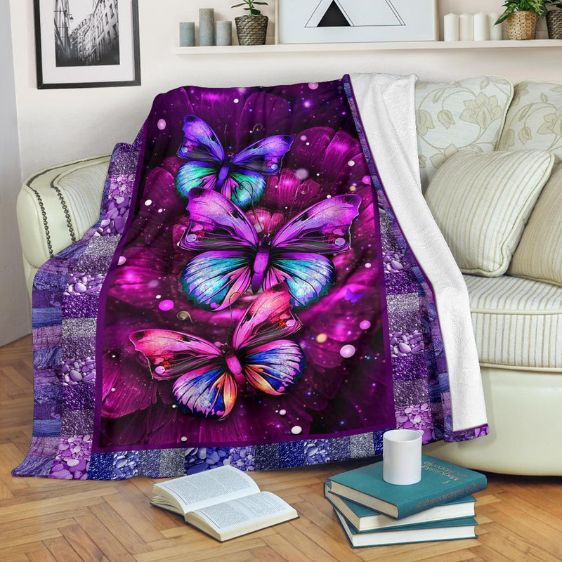 Beautiful Butterflies Fleece Blanket interestprint